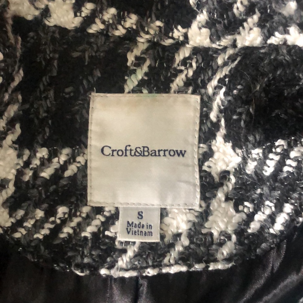 Croft & Barrow Plaid Button Dress Jacket - Picture 2 of 4